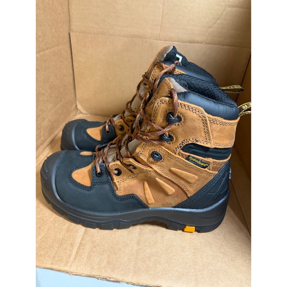 Rockrooster Work Boots Mens Size 7 Brown Waterproof Steel Toe Leather AK669 EH main image 9